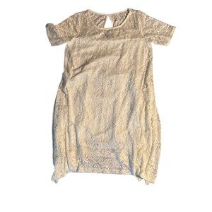 NWT Roz & Ali White Lace Flowy Dress - Size 1XL